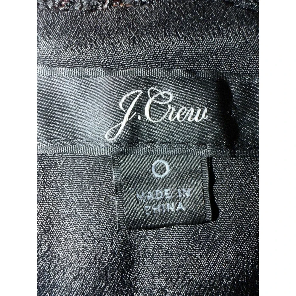 J.Crew Romantic Goth Ruffle Blouse Womens Medium Petite Dark Academia Witchcore
